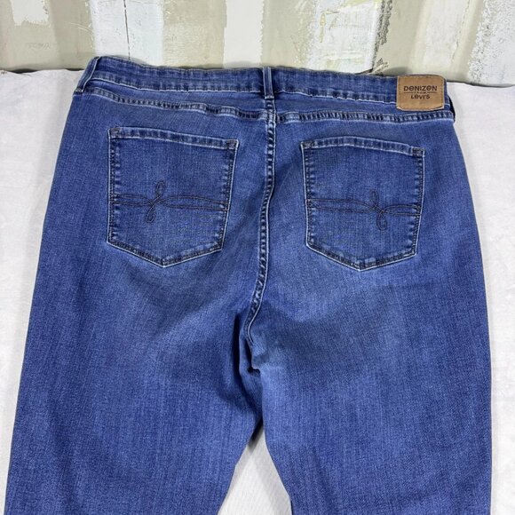 Levi's Skinny Jeans Womens Blue Stretch Denim High Rise Comfort Size 18S 34x28 - Picture 4 of 16